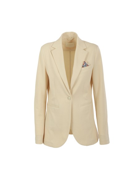 Giacca Circolo Oxford in Piquet Sugar